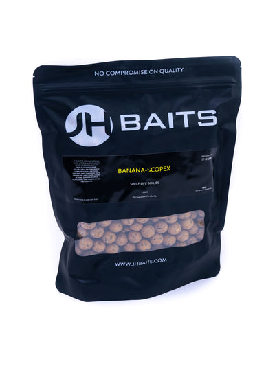 JH Baits Banana scopex Boilies , High quality carp fishing bait